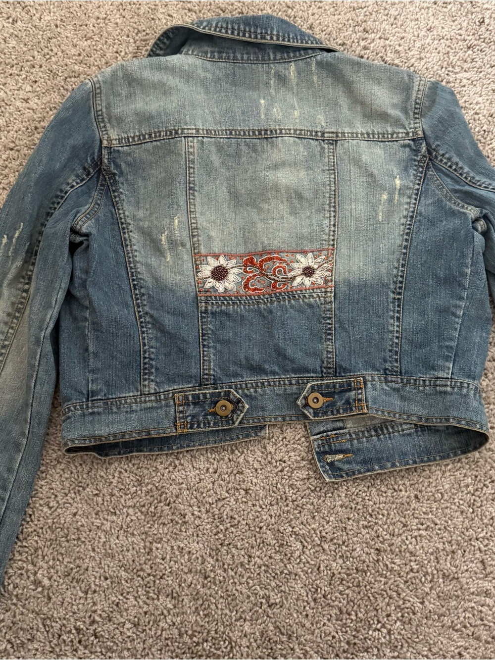 Cache Light Blue Embroidered Denim Jacket - Picture 2 of 3